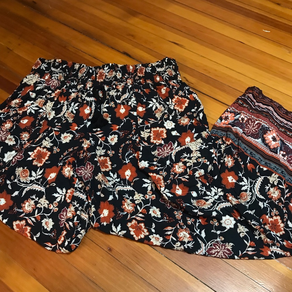 Xhiliration stretchy patterned pants size xxl 2x